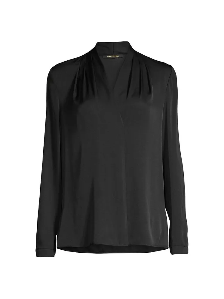 Nellie Silk-Satin Blouse