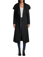 Belted Light Wool Coat