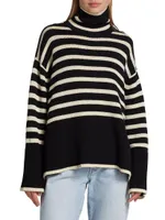 Signature Stripe Turtleneck Sweater