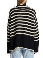 Signature Stripe Turtleneck Sweater