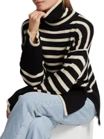 Signature Stripe Turtleneck Sweater