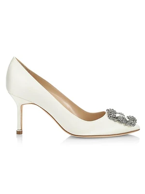Hangisi 70 Embellished Satin Pumps