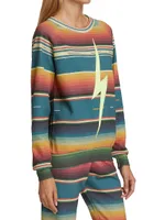 Serape Bolt Stitch Sweatshirt