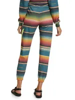 Serape Bolt Stitch Sweatpants