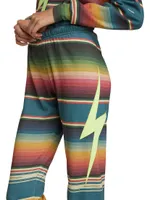 Serape Bolt Stitch Sweatpants