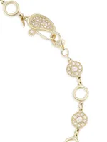 Eternity 20K Yellow Gold & Diamond Long Opera Necklace
