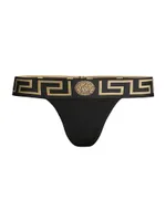 Greca Border Thong