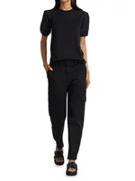 Elian Mid-Rise Stretch Cargo Pants