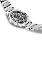 Polo Stainless Steel Skeleton Watch