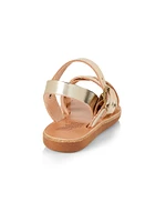 Baby's, Little Girl's & Electra Metallic Leather Sandals