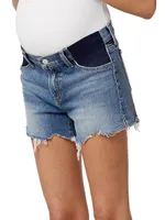 The Ozzie Frayed Maternity Shorts