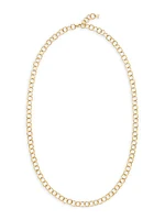 18K Yellow Gold Small Beehive Chain Necklace