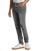 Chitch Distressed Stretch Slim-fit Jeans