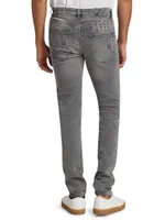 Chitch Distressed Stretch Slim-fit Jeans