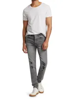 Chitch Distressed Stretch Slim-fit Jeans