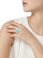 Rock Candy® 18K Yellow Gold & Amazonite Oval Cabochon ring