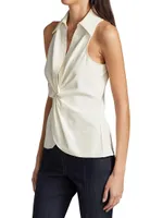 Mckenna Sleeveless Knotted Top