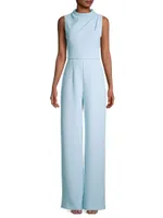 Corrine Gathered Sleeveless Jumpsuit