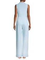 Corrine Gathered Sleeveless Jumpsuit