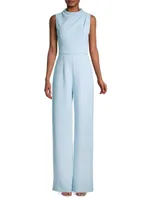 Corrine Gathered Sleeveless Jumpsuit