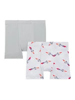 2-Piece Little Boy's & Rocket Boxers Set