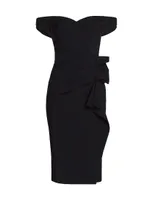 Off-the-Shoulder Midi Dress