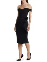 Off-the-Shoulder Midi Dress