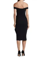 Off-the-Shoulder Midi Dress