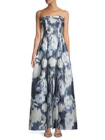 Brielle Floral A-Line Gown