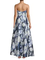 Brielle Floral A-Line Gown