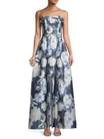 Brielle Floral A-Line Gown