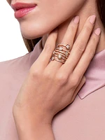 Figlia Dei Fiori 18K Rose Gold & Diamond Twist Ring