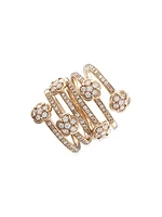 Figlia Dei Fiori 18K Rose Gold & Diamond Twist Ring