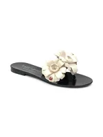 Jaylee Floral Appliqué Jelly Slides