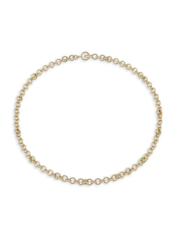 Serpens 18K Yellow Gold Mixed-Link Necklace