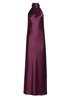 Sienna Satin Halterneck Gown