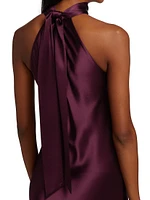 Sienna Satin Halterneck Gown