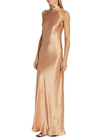 Sienna Satin Halterneck Gown