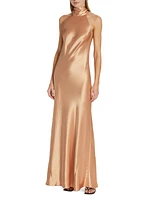 Sienna Satin Halterneck Gown