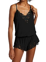 Naya Lace-Trim Romper