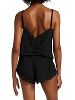 Naya Lace-Trim Romper