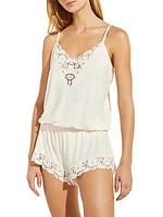 Naya Lace-Trim Romper