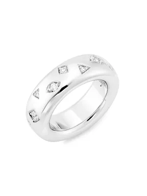 Iconica 18K White Gold & Diamond Ring