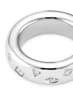 Iconica 18K White Gold & Diamond Ring