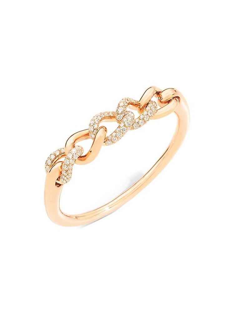 Catene 18K Rose Gold & Diamond Bangle