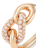 Catene 18K Rose Gold & Diamond Ring