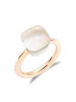 Nudo Gelè Classic White Topaz, Mother-Of-Pearl, 18K Rose Gold & Yellow Ring