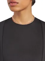 Naples 18K Rose Gold Chain Link Choker Necklace