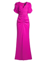 Eve By Laurel Berman Remus Ruched Column Gown