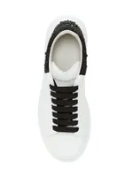 Men's Strass Heel Platform Leather Sneakers